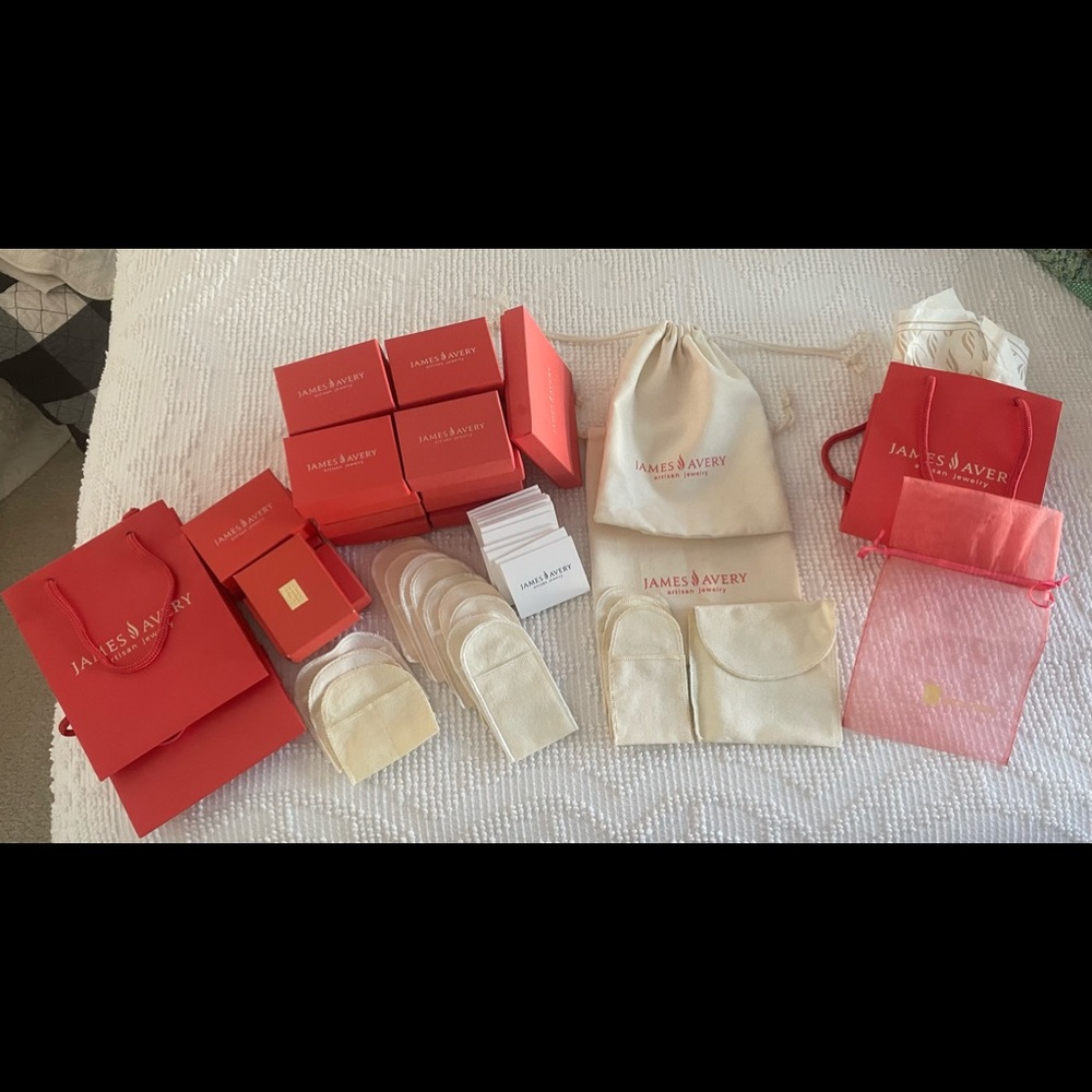 James Avery gift boxes and bags